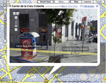 Google street view Barcelona